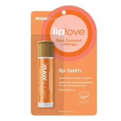 Raw Sugar Living Natural Lip Balm - Raw Coconut + Mango