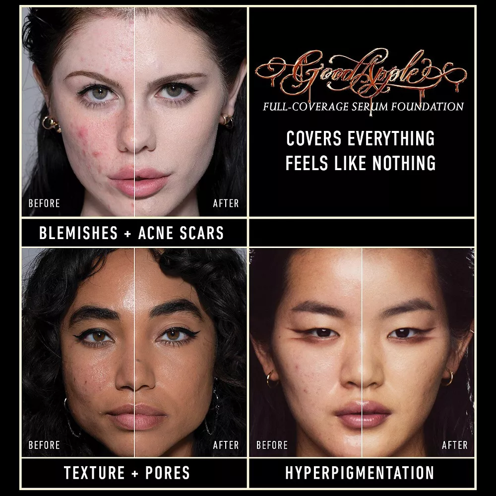 KVD Beauty Good Apple Full-Coverage Transfer-Proof Vegan Serum Foundation - Image 5